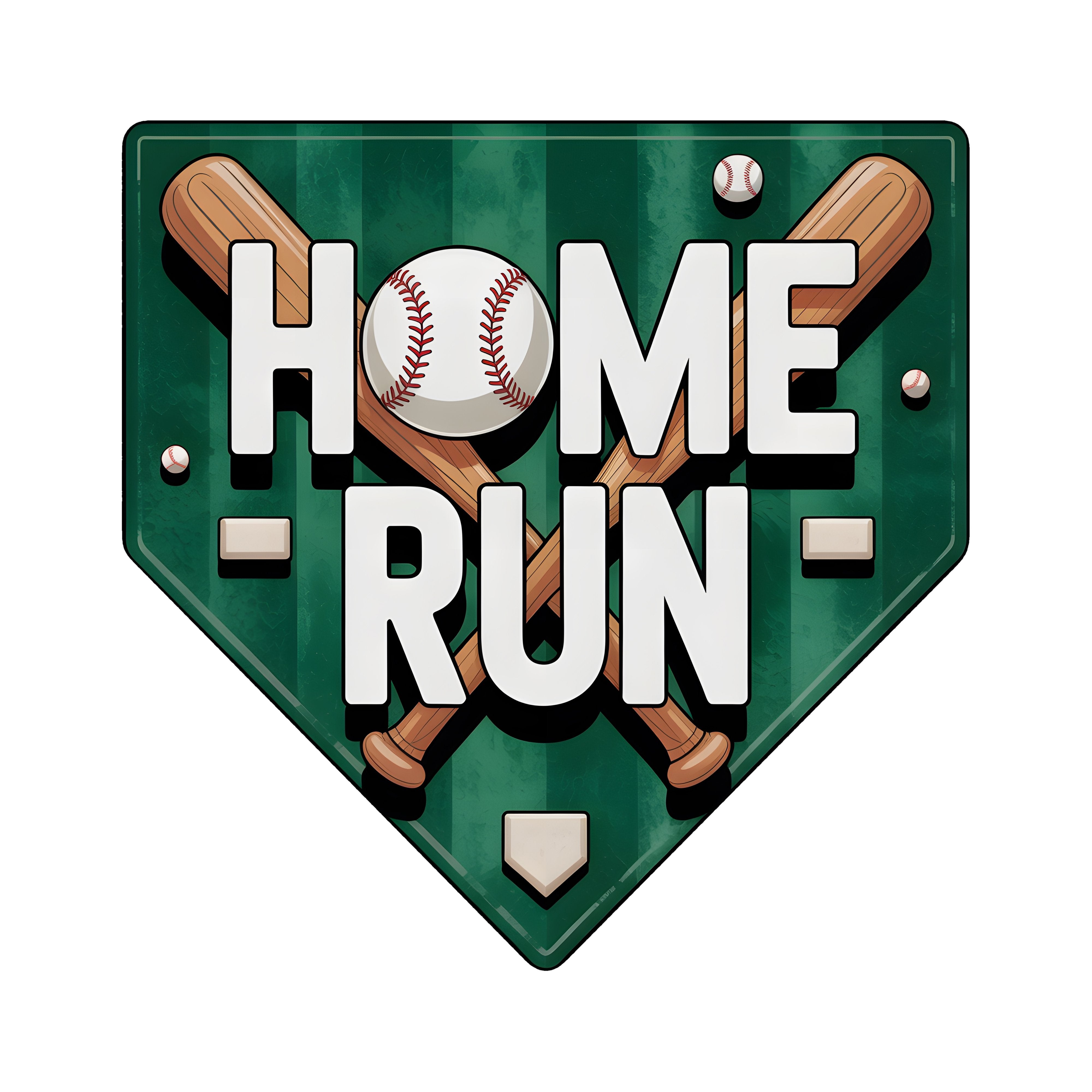 9" Waterproof Sign: Home Run Baseball Plate Item Number: CD1229NH-090