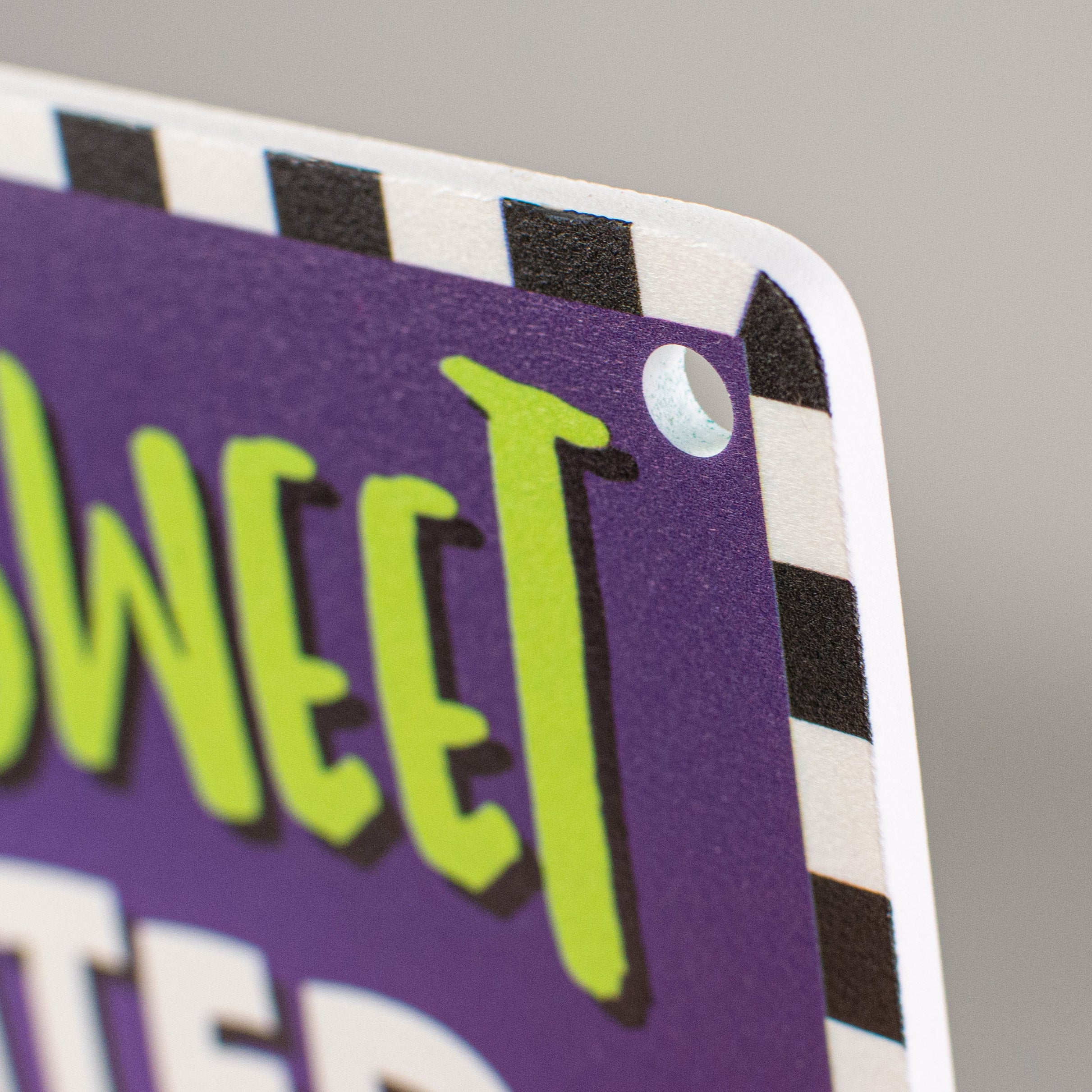 12" Waterproof Sign: Home Sweet Haunted Home detail photo 3