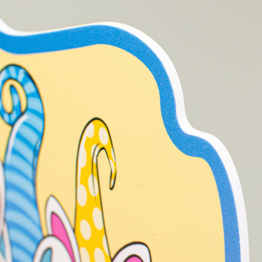 10" Waterproof Sign: Hoppy Easter Gnomes detail photo 3