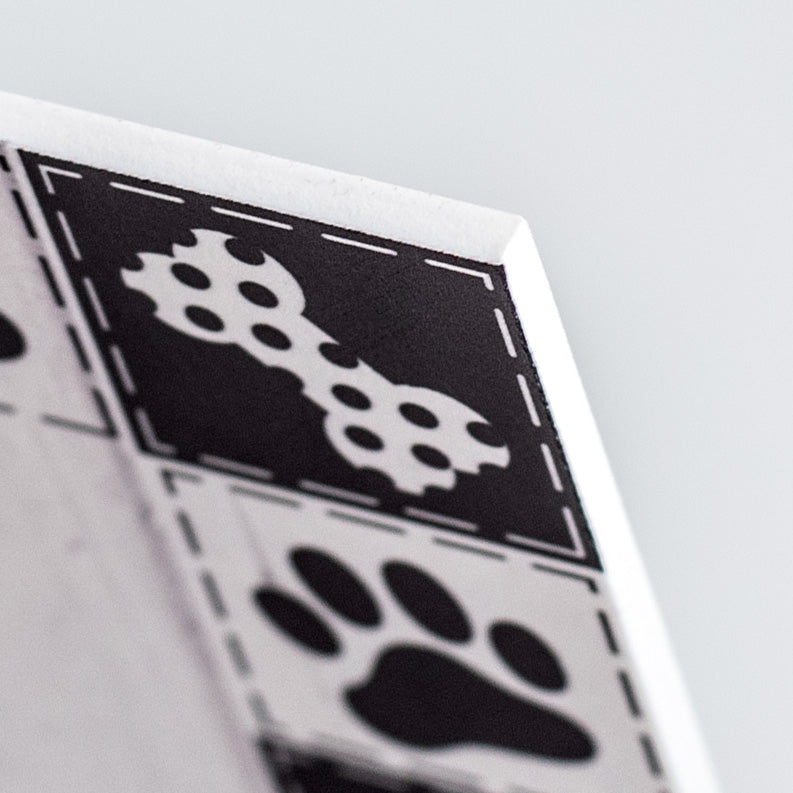 9" Waterproof Sign: Life is Better With Dogs detail photo 3