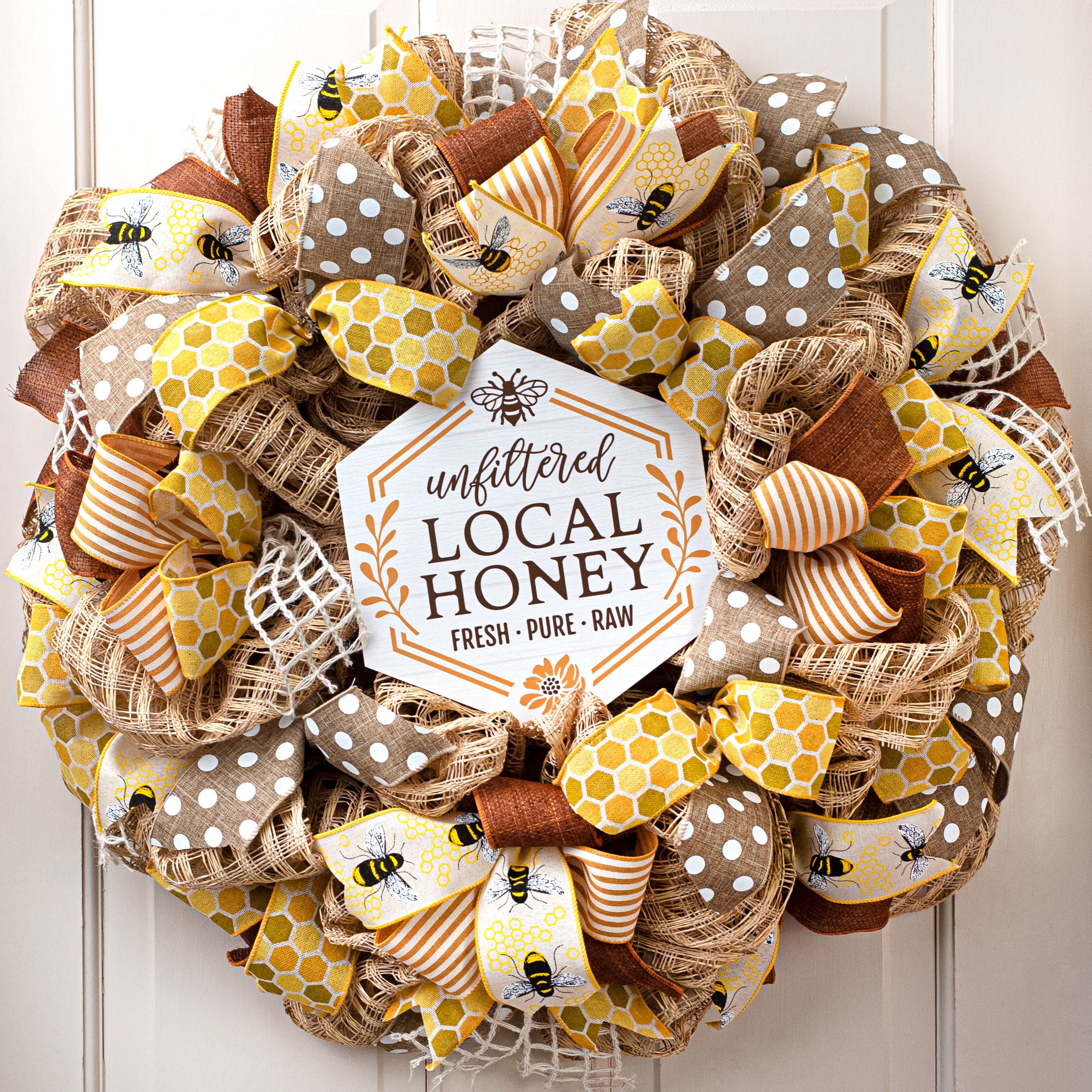 9" Waterproof Sign: Local Honey Lifestyle Photo