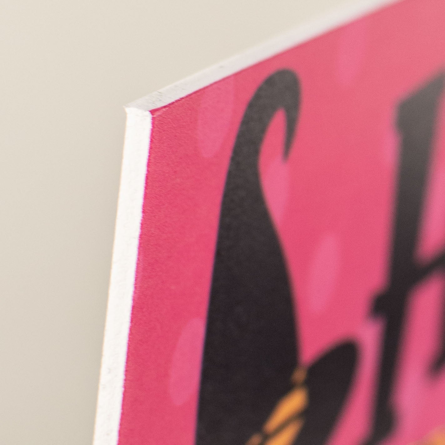 10" Waterproof Sign: Pink Happy Halloween Witch Legs detail photo 3