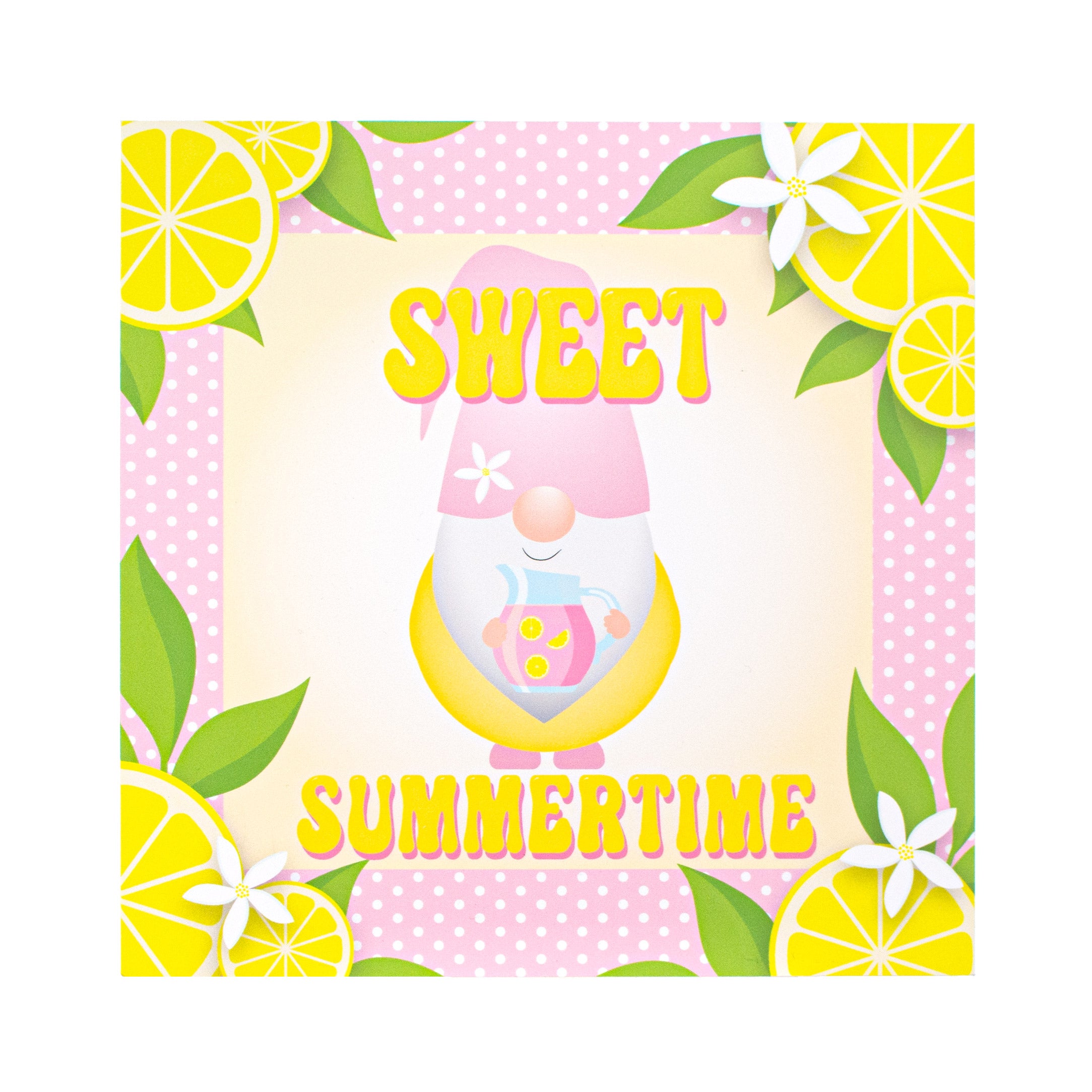 9" Waterproof Sign: Pink Lemonade Gnome Item Number: CD0931NH