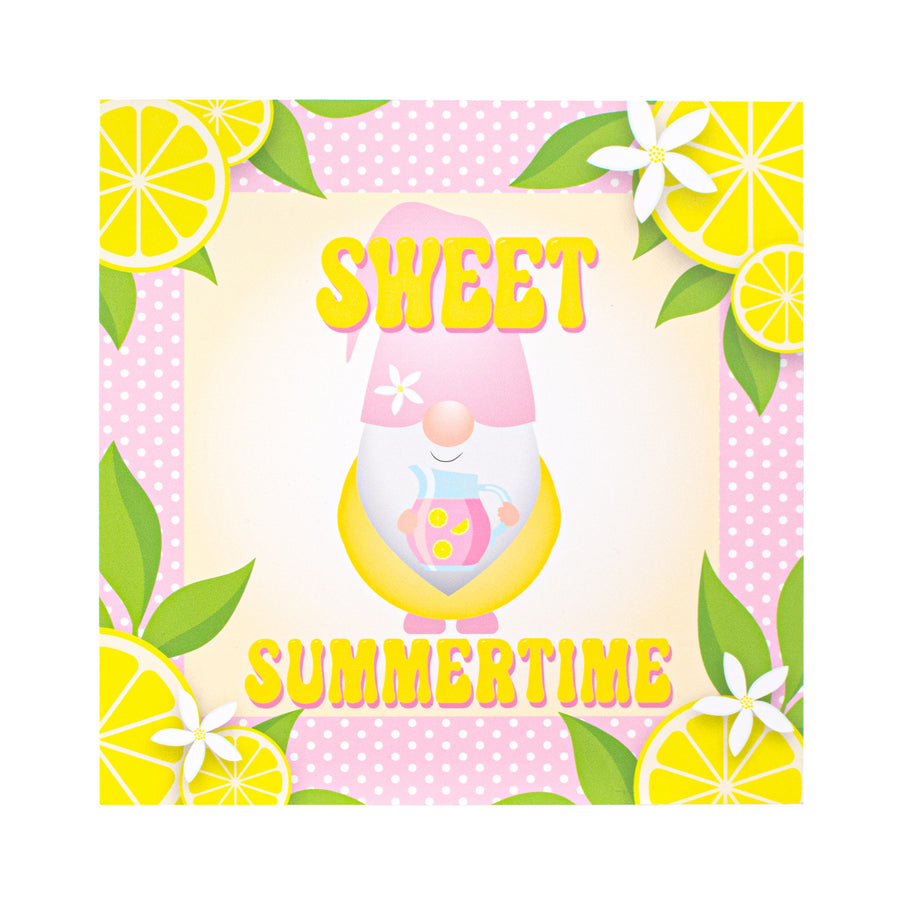9" Waterproof Sign: Pink Lemonade Gnome Item Number: CD0931NH