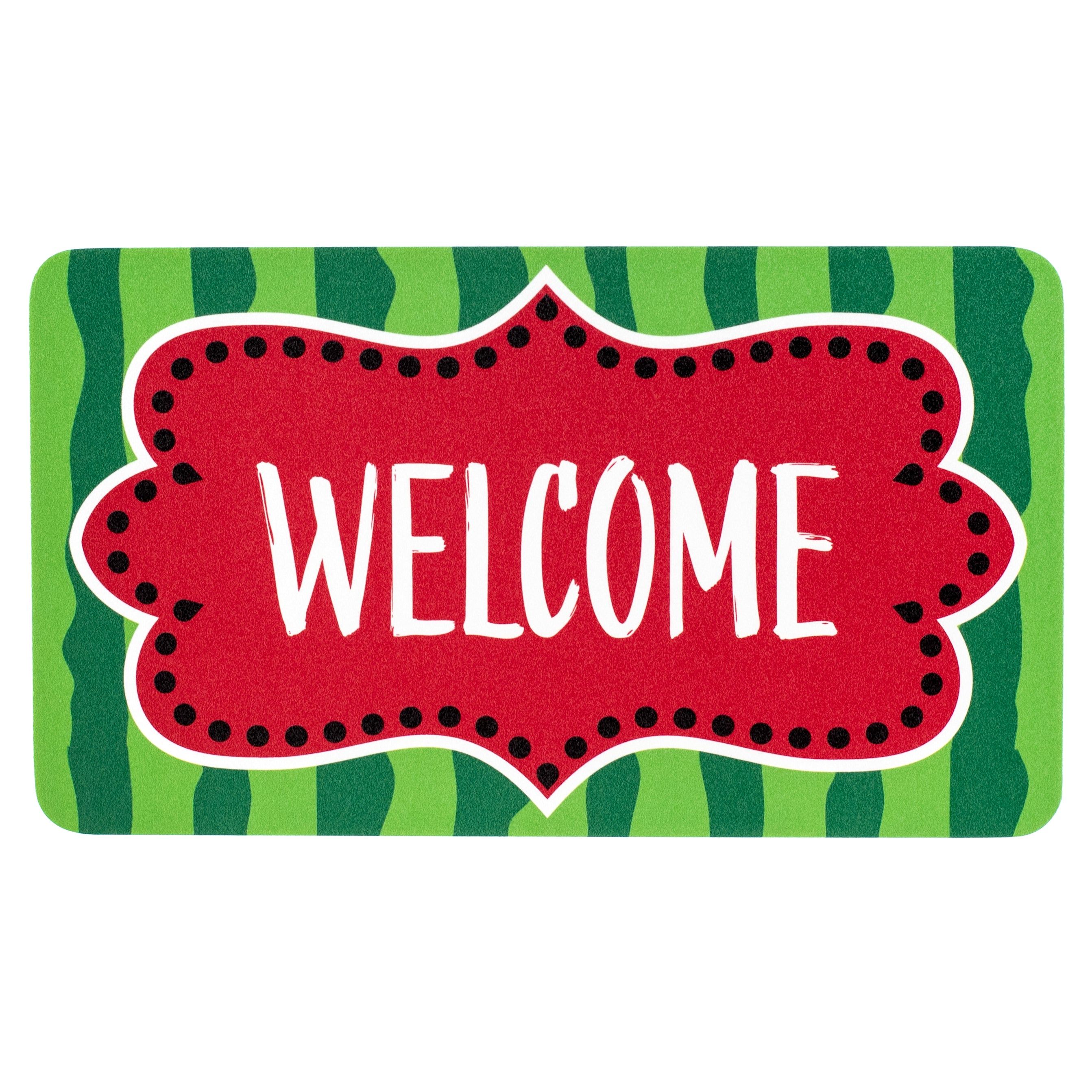 10.5" Waterproof Accent Sign: Scalloped Watermelon Welcome Item Number: CD1172NH