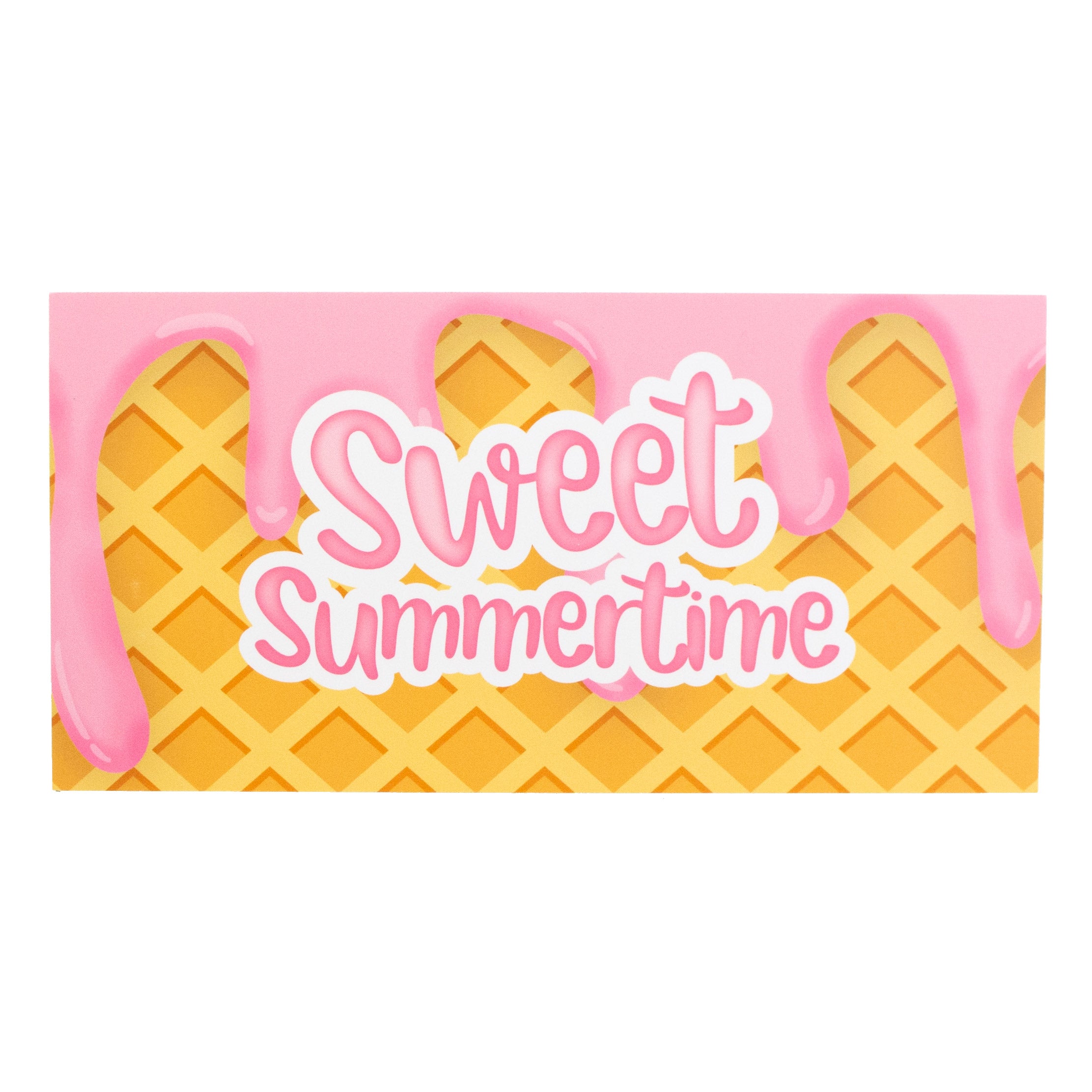 12" Waterproof Sign: Sweet Summertime Ice Cream Cone Item Number: CD0947NH