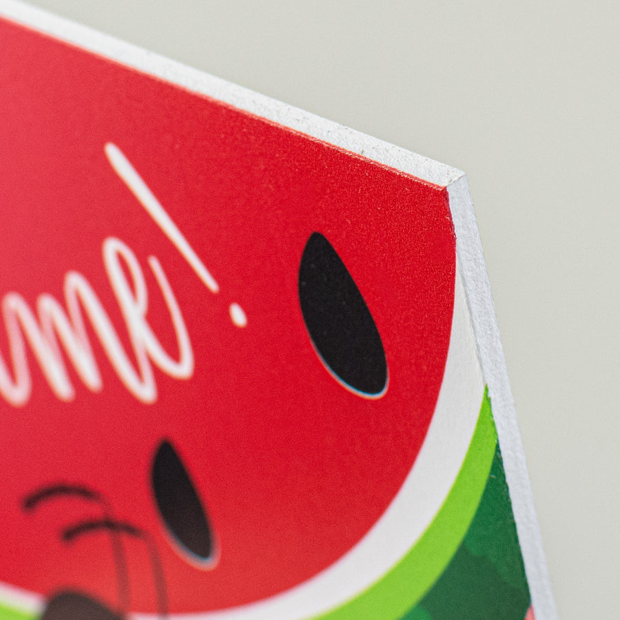 12" Waterproof Sign: Sweet Summertime Watermelon Picnic detail photo 3