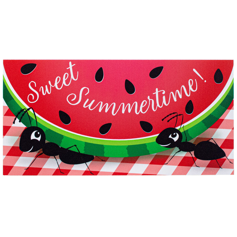 12" Waterproof Sign: Sweet Summertime Watermelon Picnic Item Number: CD0922NH