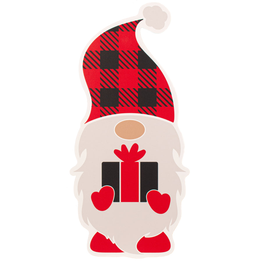 Waterproof Yard Art: 21" Merry Gnome - Gift Box Item Number: YA1006