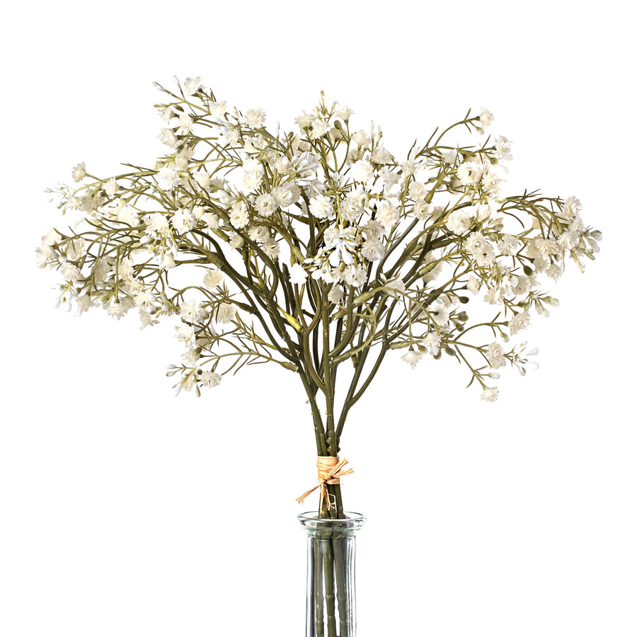 14" Wax Flower Bundle: Cream Item Number: 136343