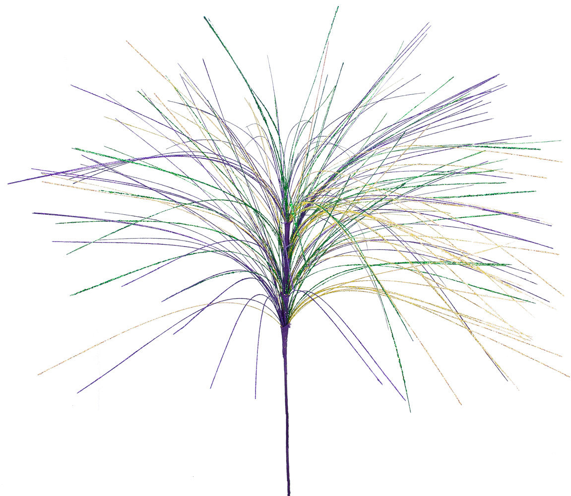 Weeping Grass Mardi Gras Spray Item Number: XS5494MG