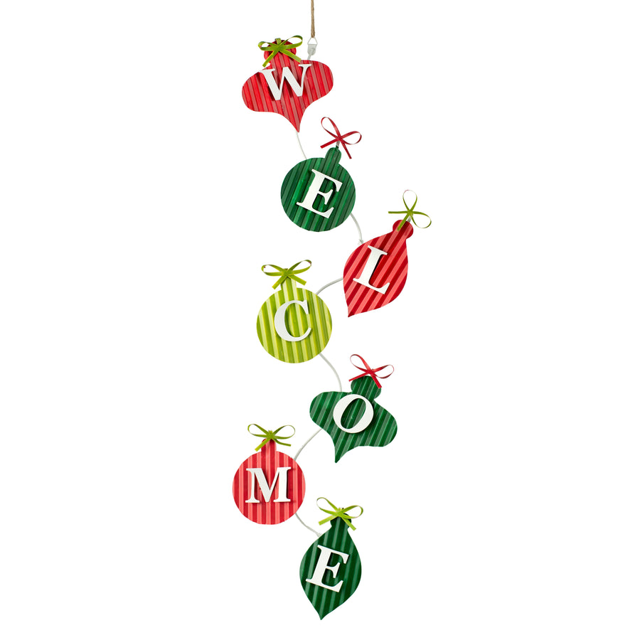 25" Welcome Ornament Banner Item Number: 19499
