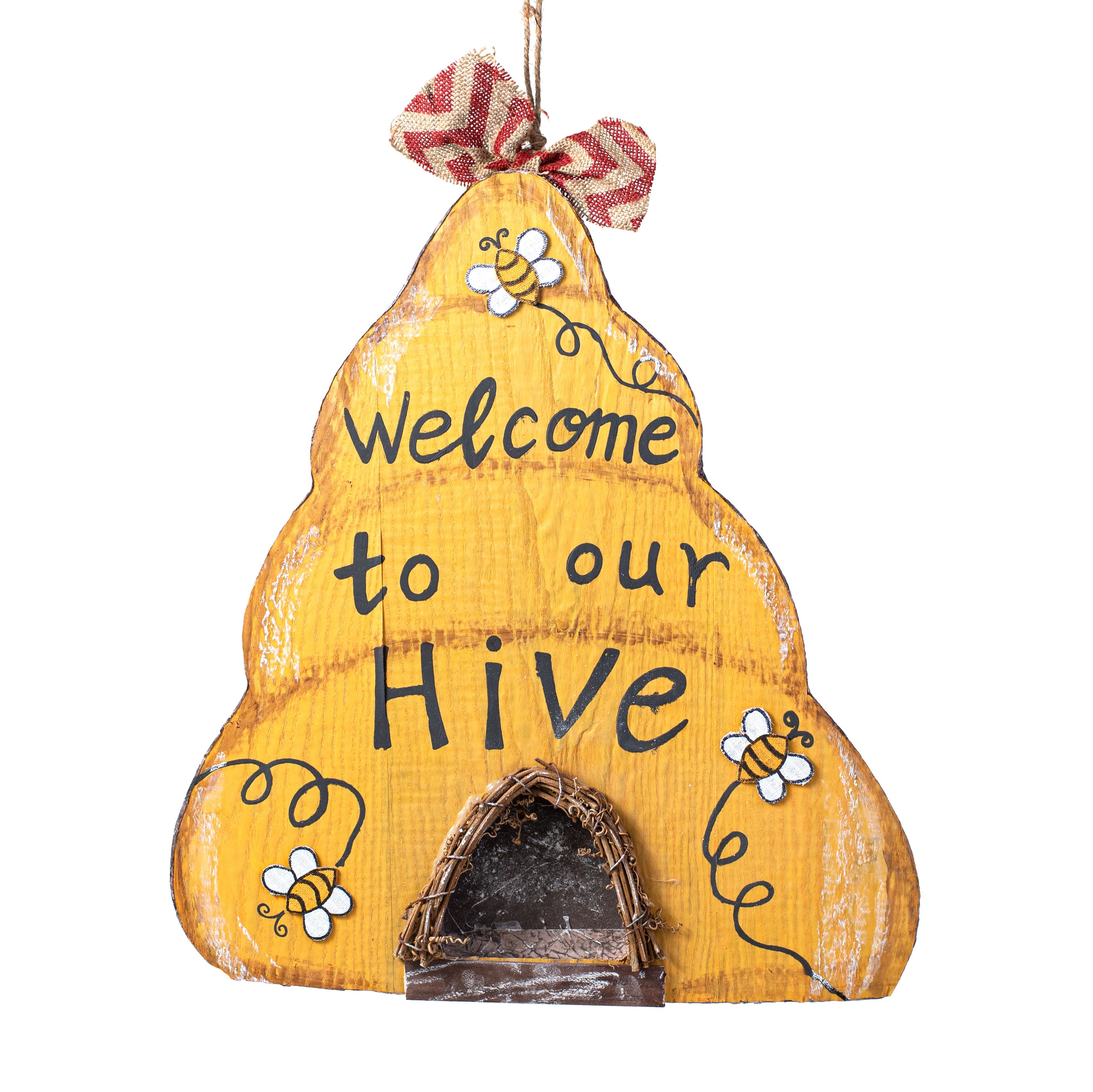 19" Welcome To Our Hive Door Hanger Item Number: 62783YW