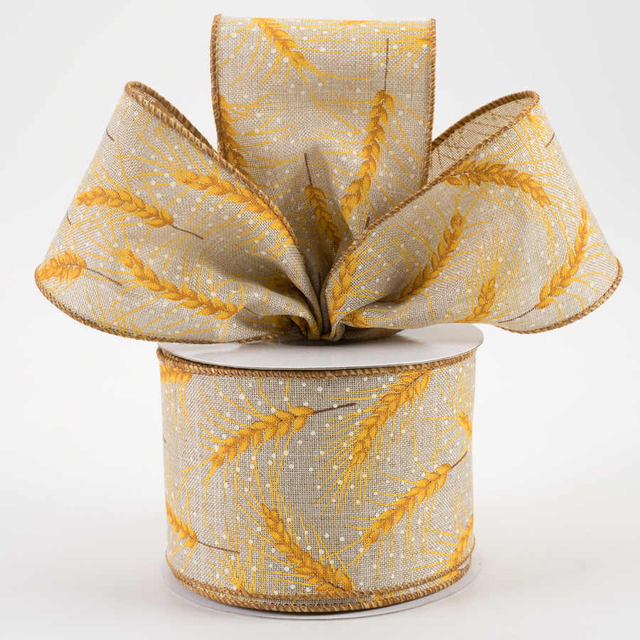2.5" Wheat Ribbon: Light Natural (10 Yards) Lifestyle Photo