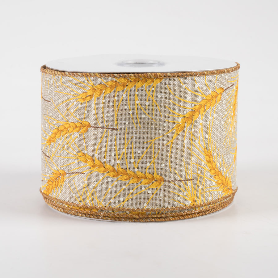 2.5" Wheat Ribbon: Light Natural (10 Yards)