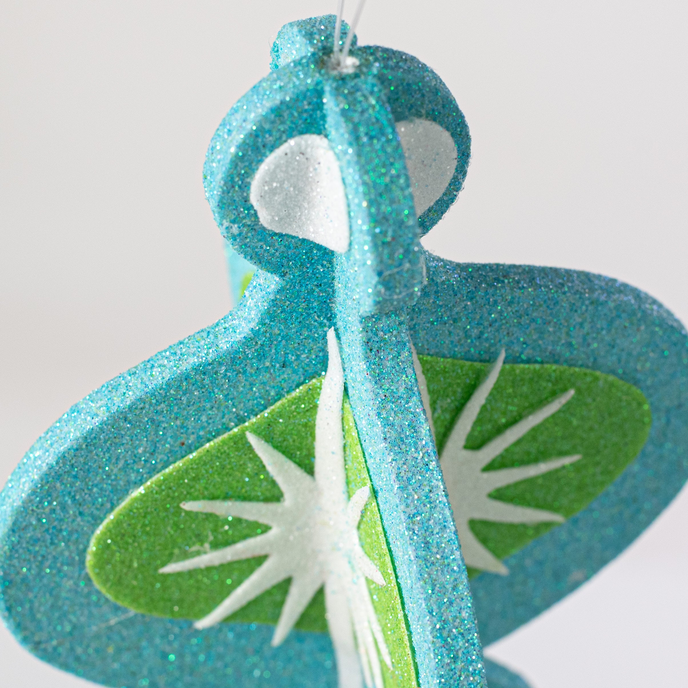 10" Whimsical Lantern Ornament: Blue detail photo 3