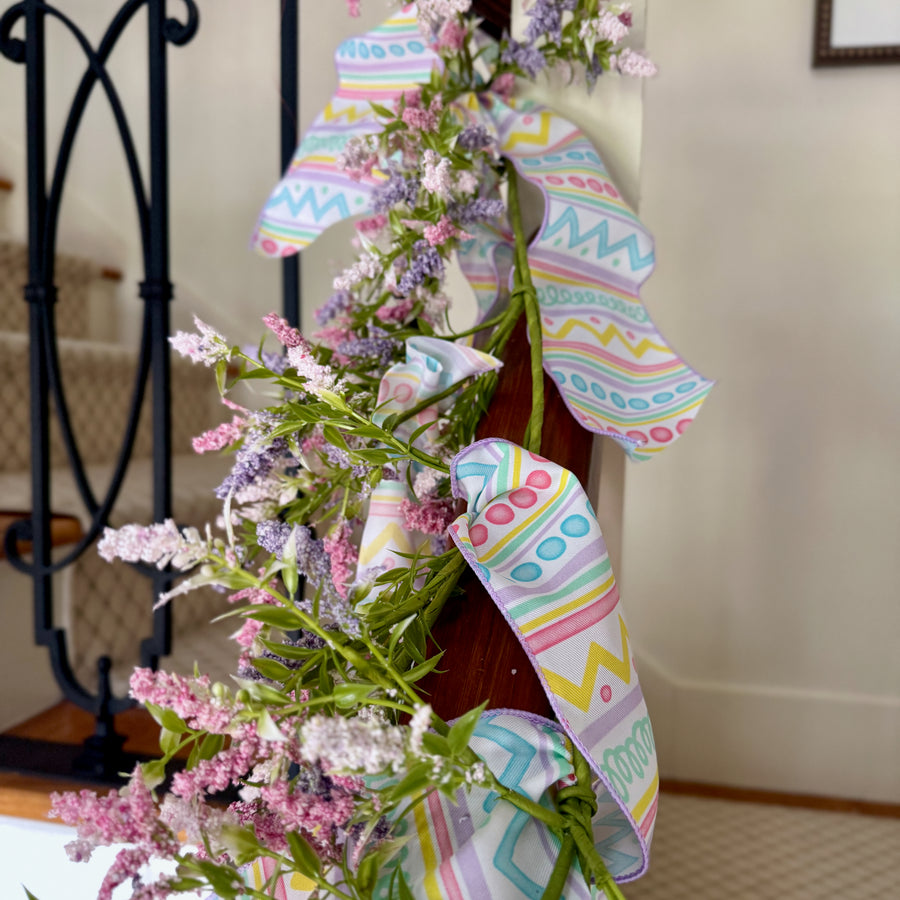 4" Whimsical Stripes Ribbon: Pastel Spring (10 Yards) detail photo 3