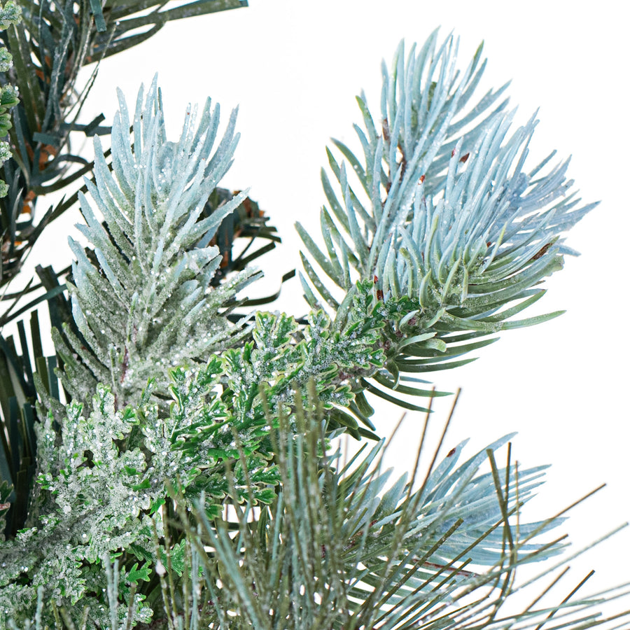 18" White Berry, Pinecone, Pine Pick detail photo 4