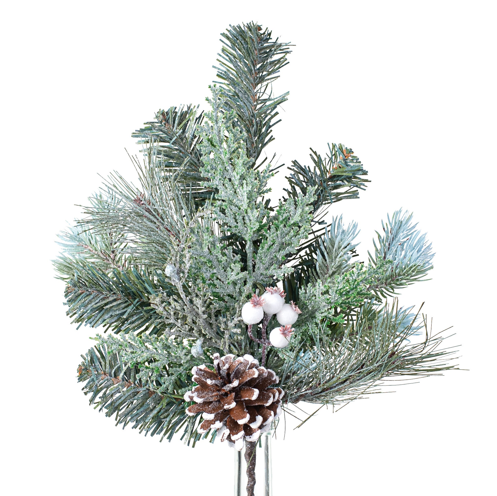 18" White Berry, Pinecone, Pine Pick Item Number: 85632SP18