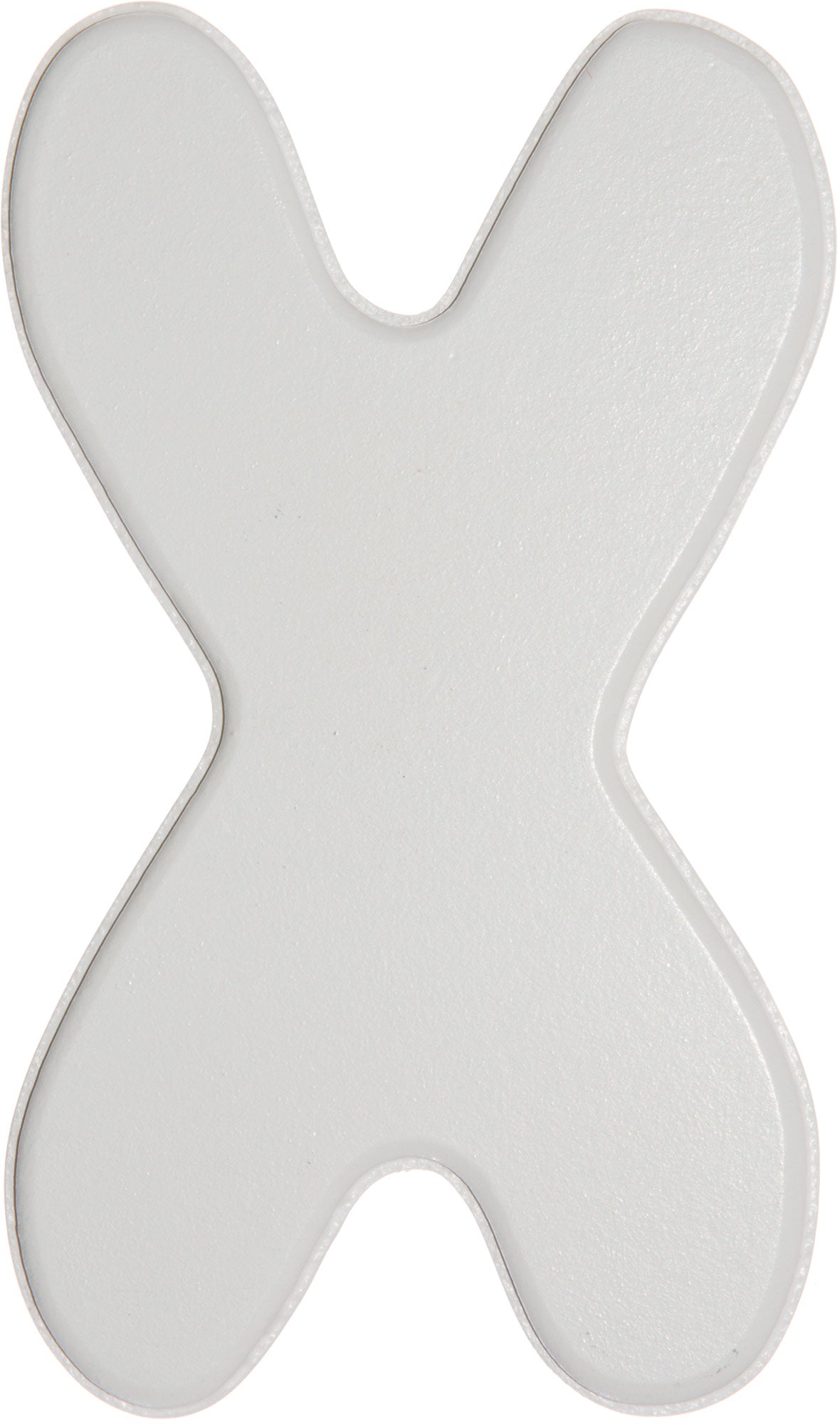 5" White Wood Letter- Baby Font: X detail photo 3