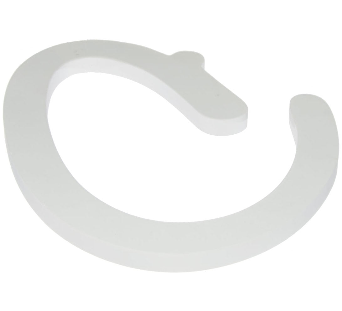 9" White Wood Script Letter: C Lifestyle Photo