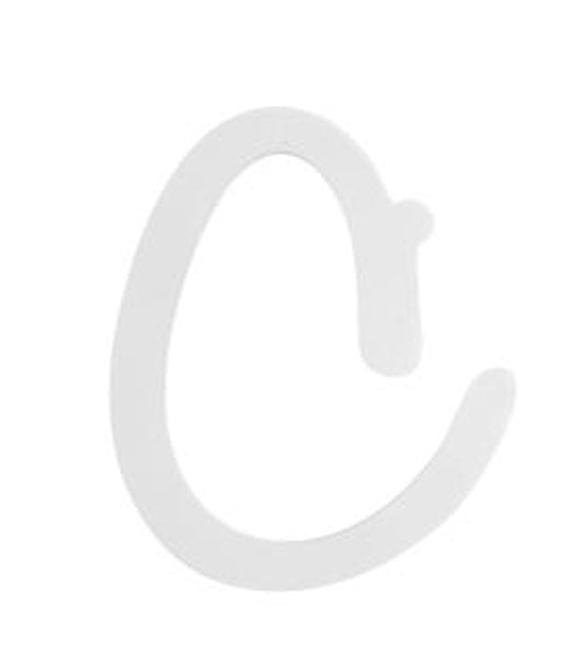 9" White Wood Script Letter: C Item Number: U9188-C