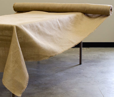 54" Wide Bulk Burlap Fabric - Fine Weave: 25 Yard Roll Item Number: JF-B2512