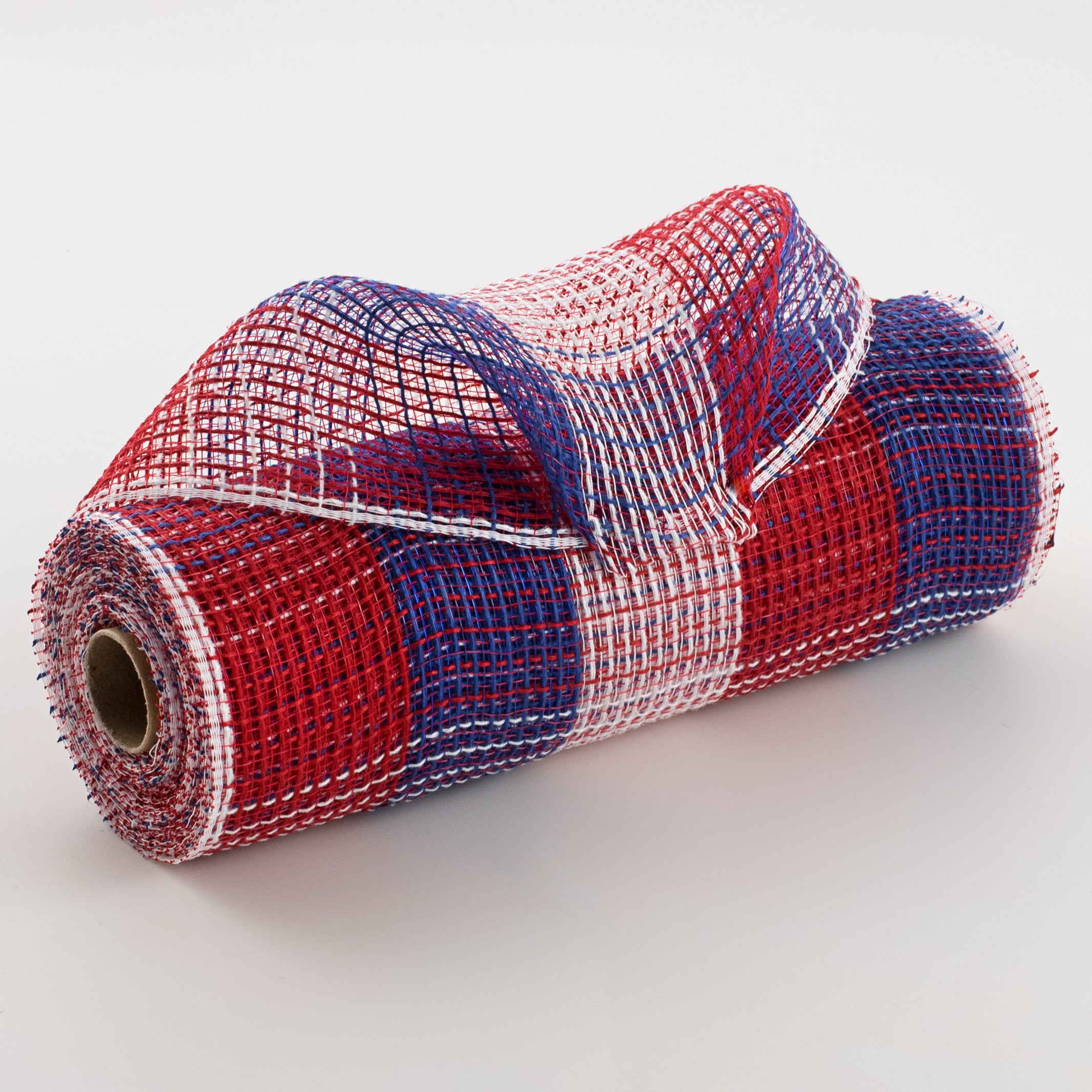 10" Wide Check Fabric Mesh: Red, White, Blue Item Number: RY8317D1