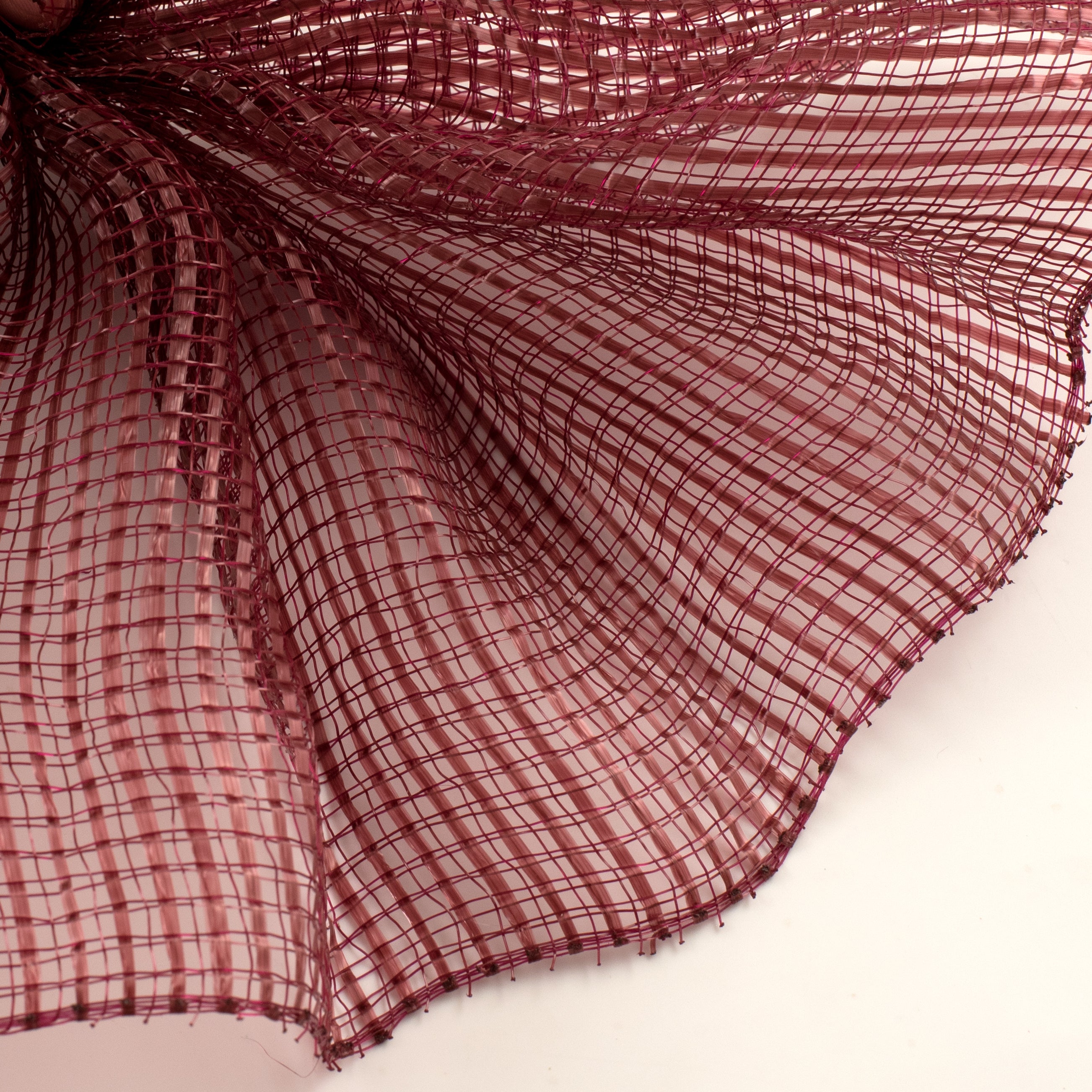 10" Wide Strip Mesh: Burgundy Lifestyle Photo