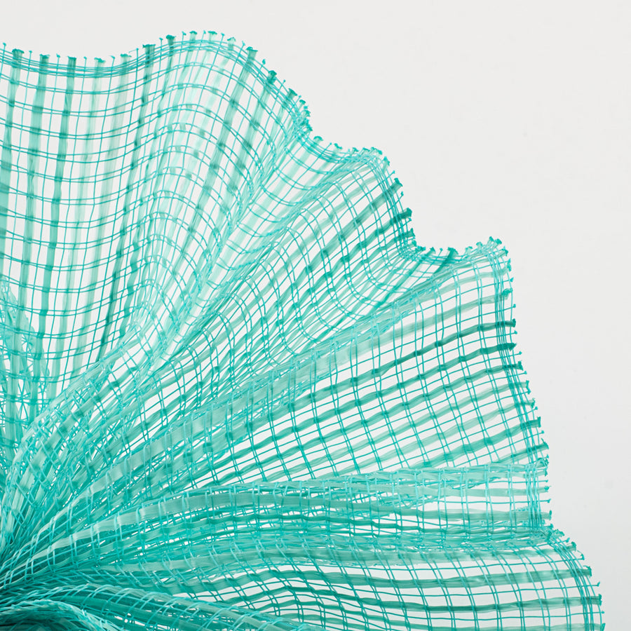 10" Wide Strip Mesh: Light Teal Lifestyle Photo