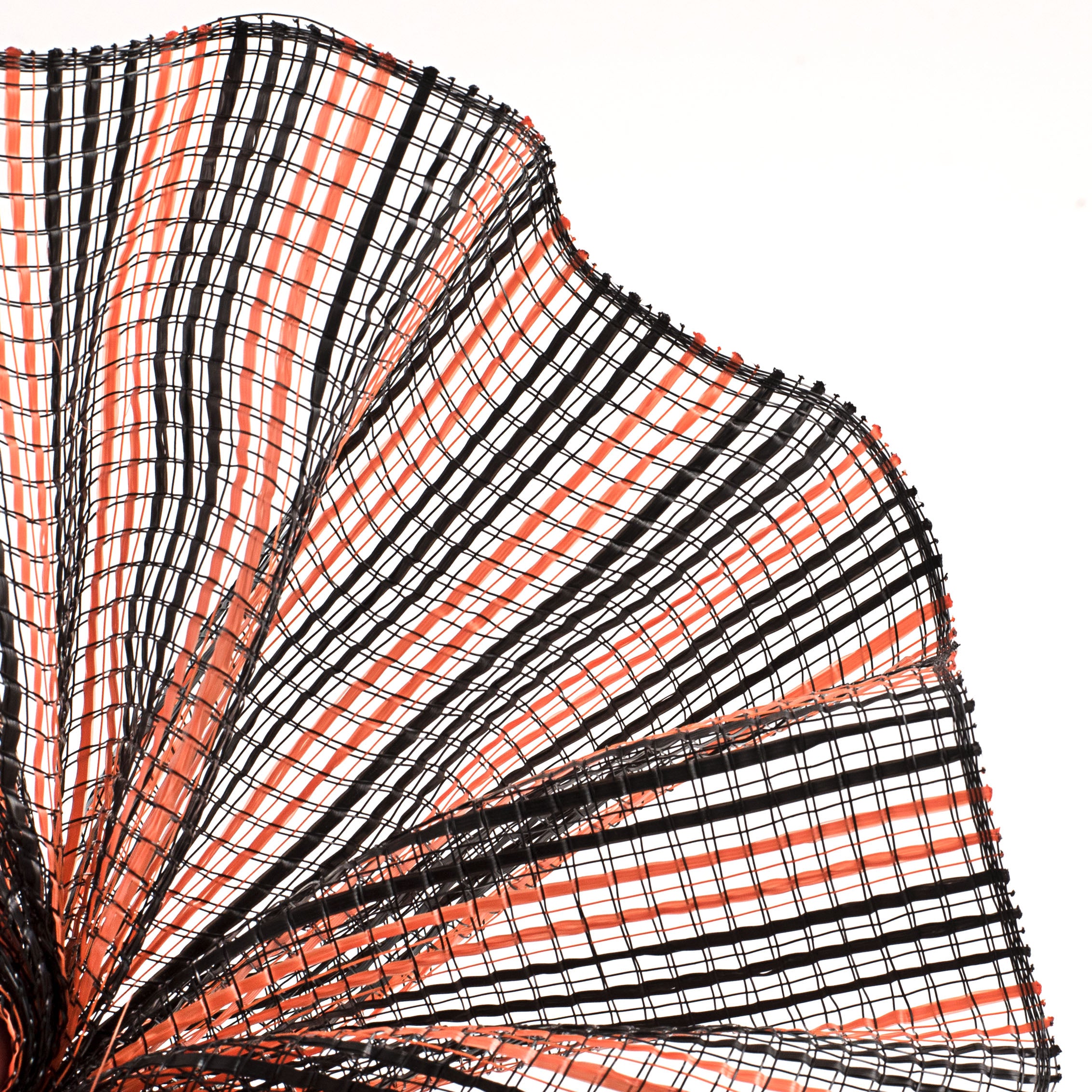 10" Wide Strip Mesh: Orange & Black Lifestyle Photo