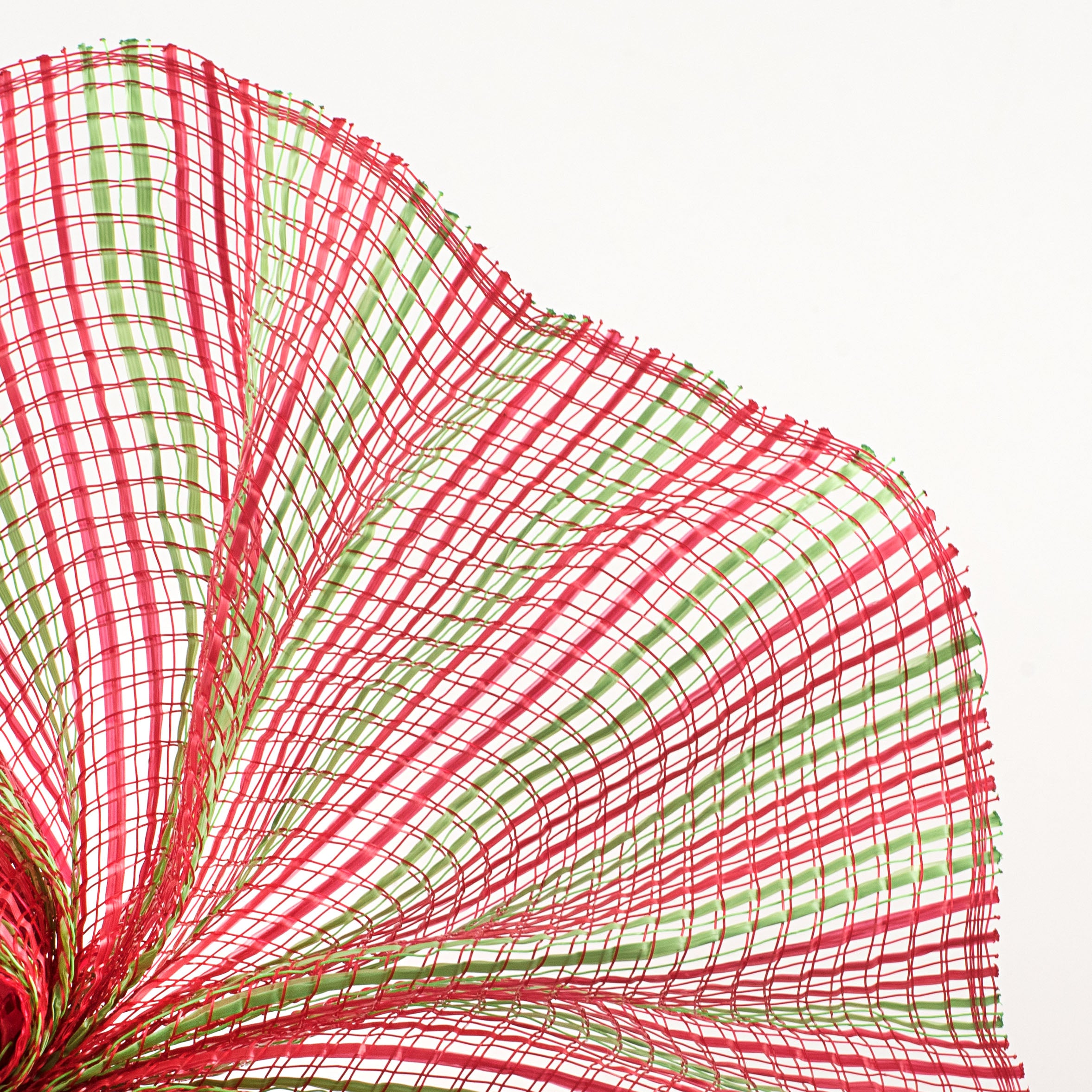 10" Wide Strip Mesh: Red & Lime Green Lifestyle Photo