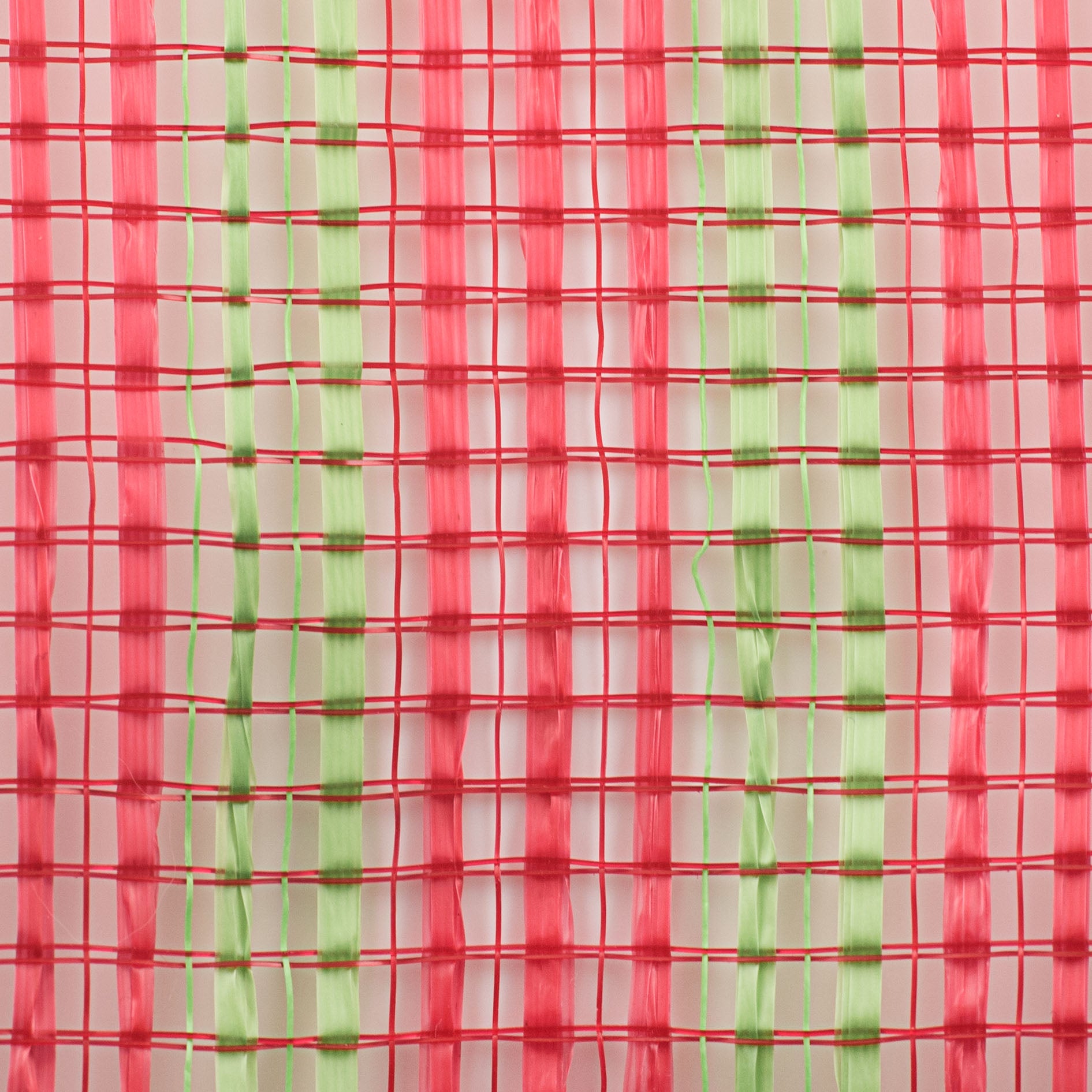 10" Wide Strip Mesh: Red & Lime Green detail photo 3