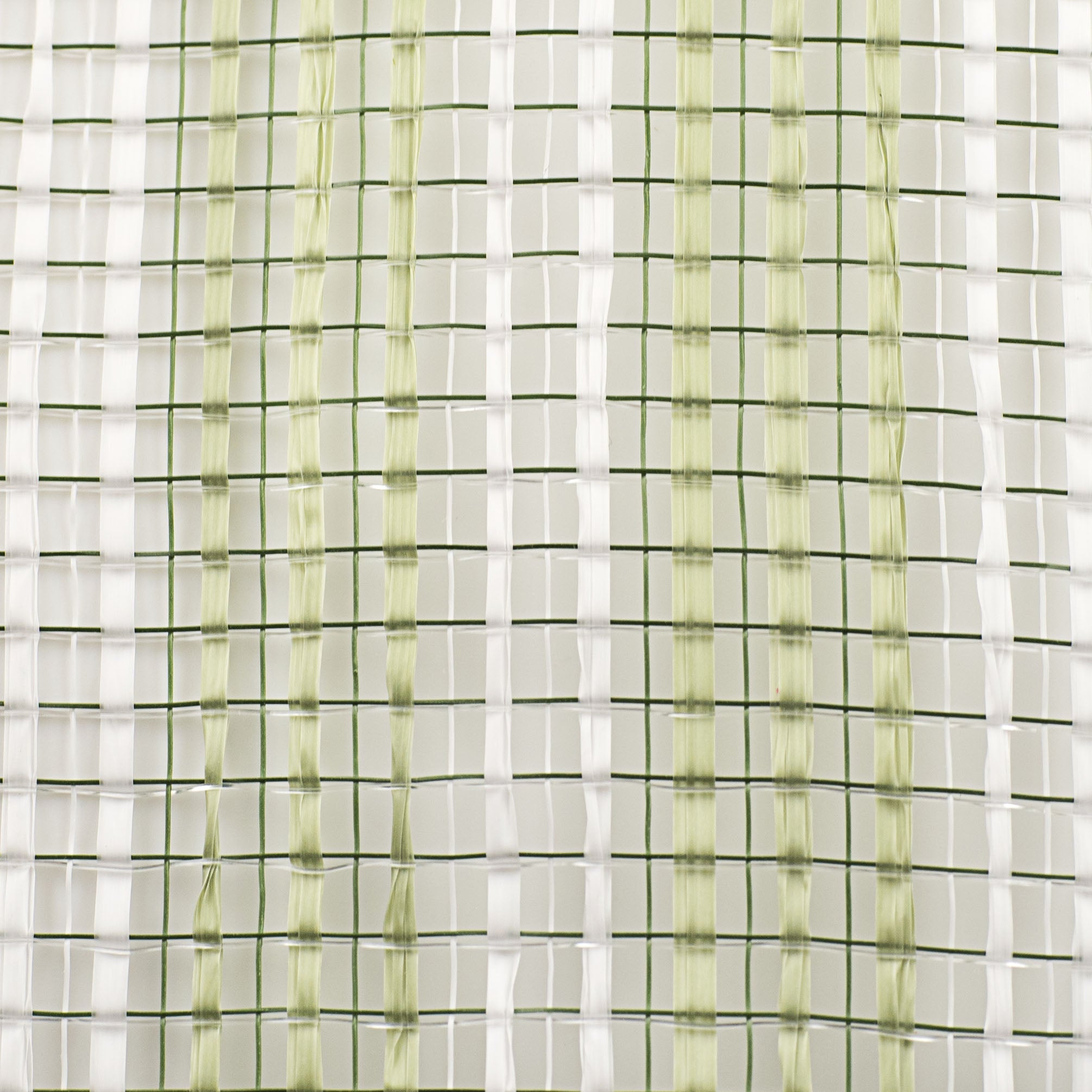 10" Wide Strip Mesh: Sage Green & White detail photo 3