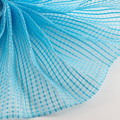 10" Wide Strip Mesh: Turquoise Blue Lifestyle Photo
