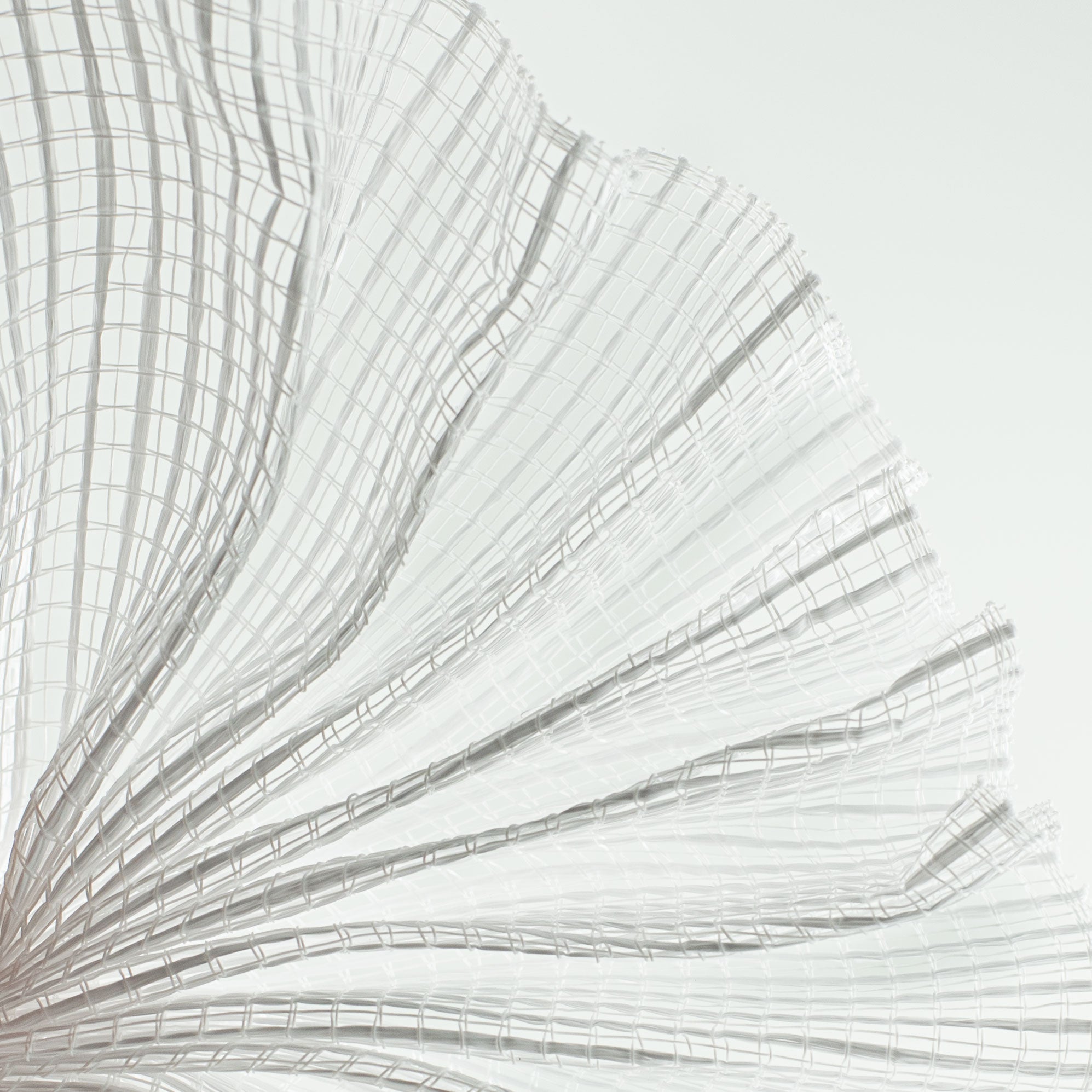 10" Wide Strip Mesh: White Lifestyle Photo