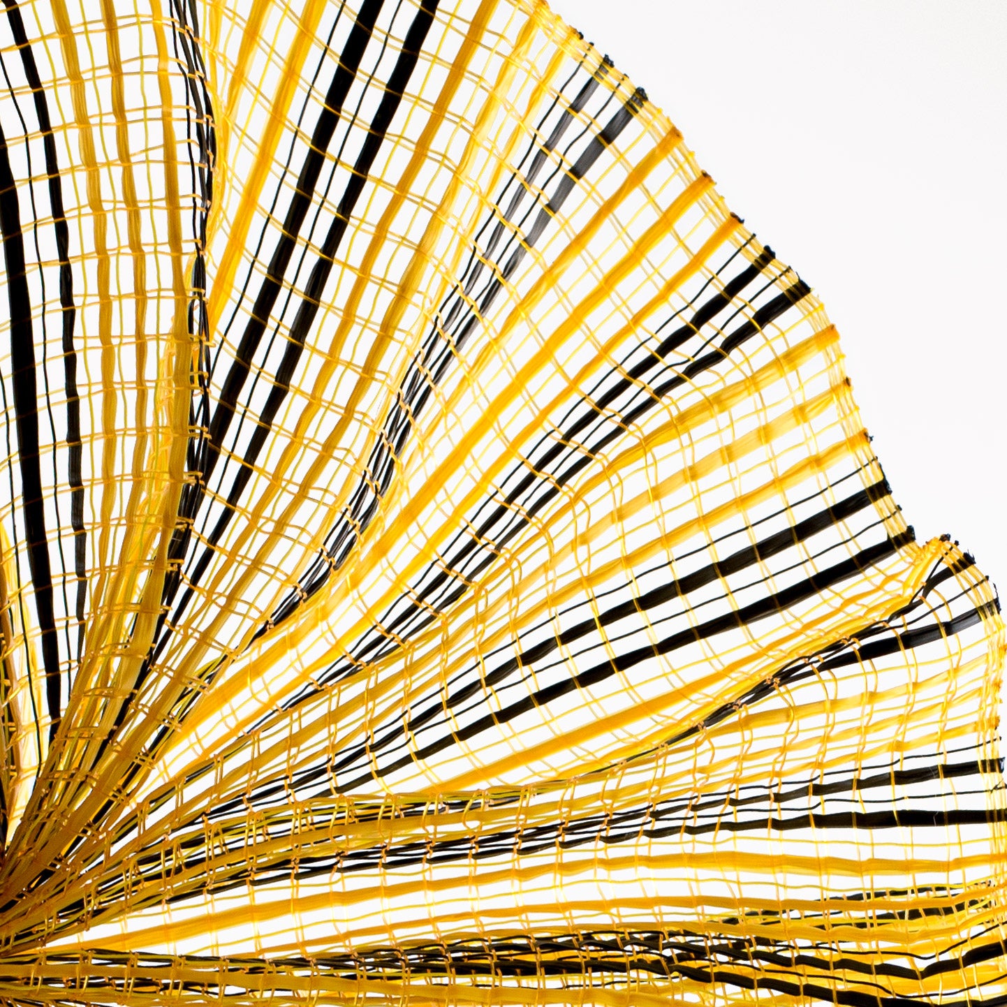 10" Wide Strip Mesh: Yellow & Black Lifestyle Photo