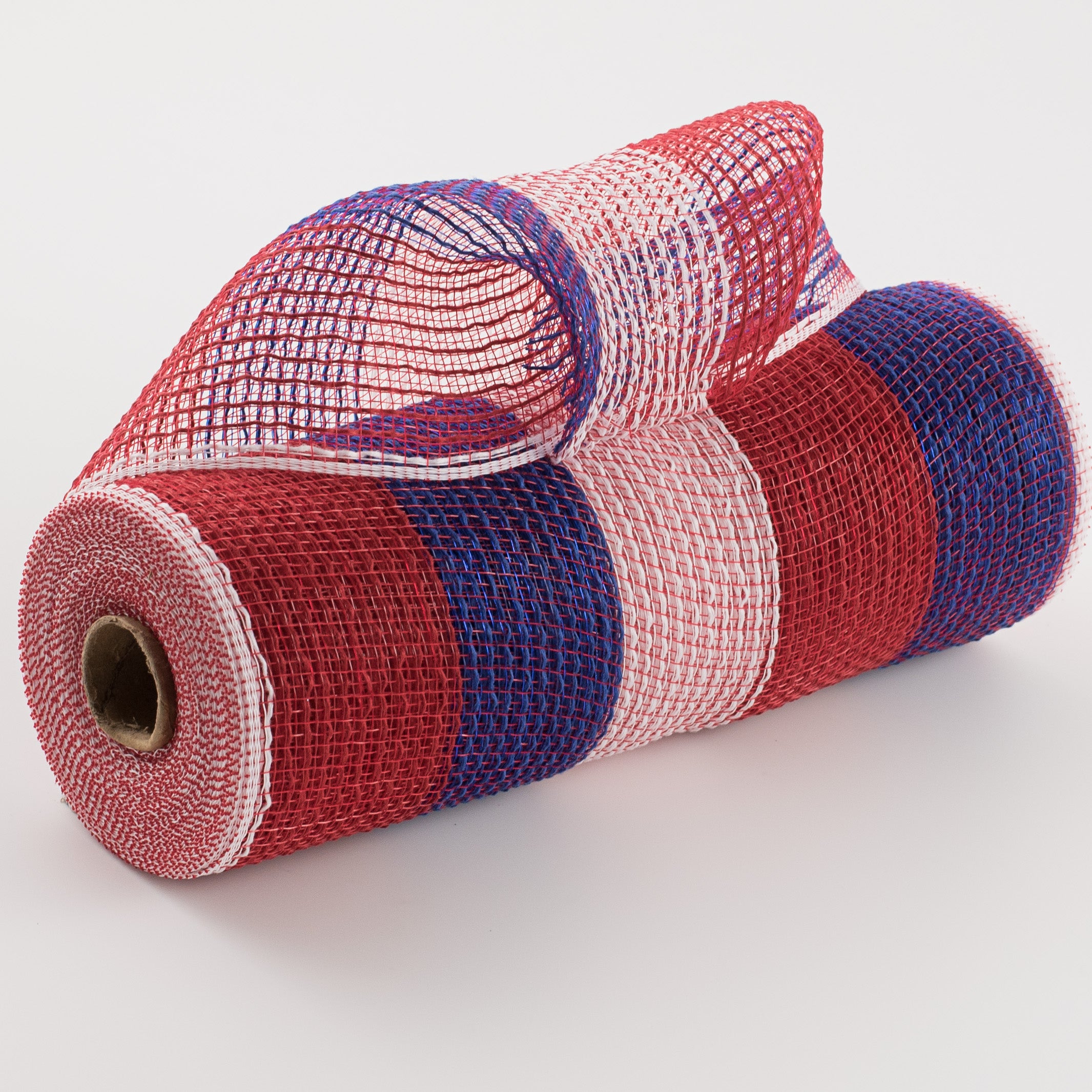 10" Wide Stripe Fabric Mesh: Red, White, Blue Item Number: RY8316D1