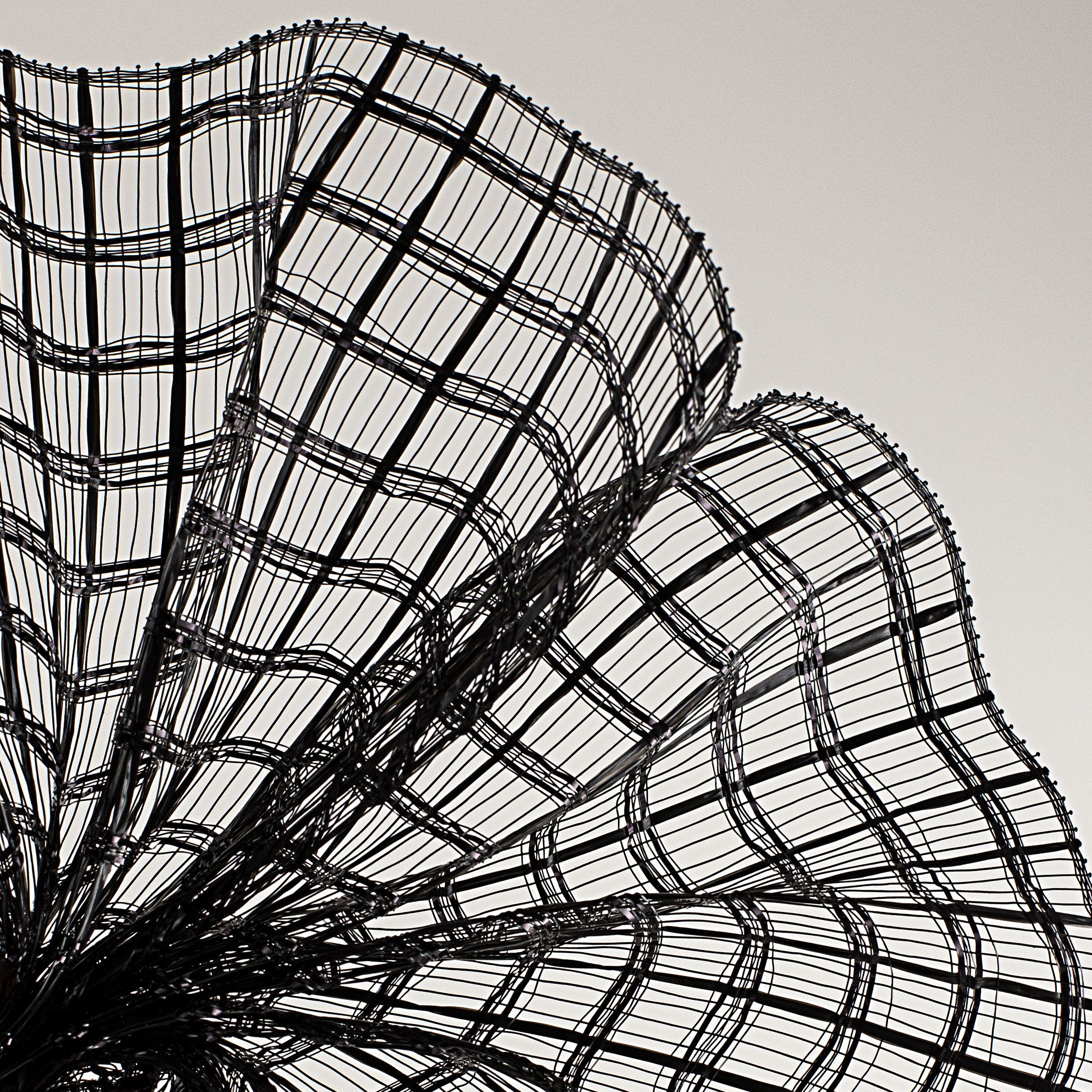 10" Wide Weave Metallic Mesh: Black Lifestyle Photo
