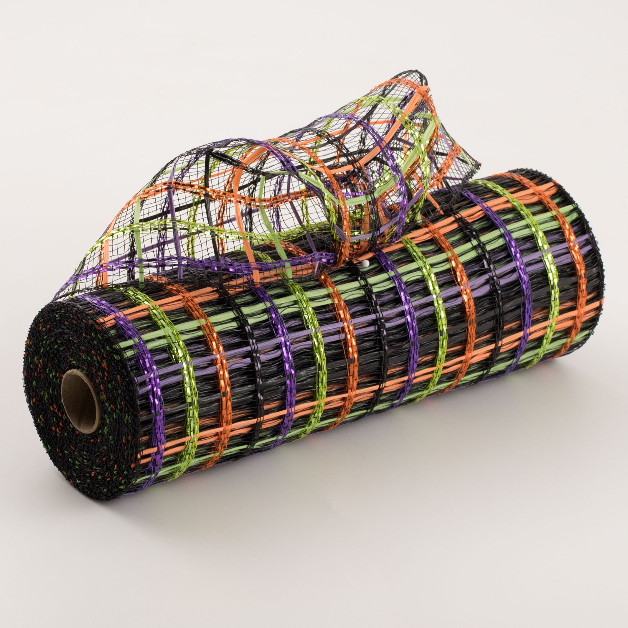 10" Wide Weave Metallic Mesh: Black, Orange, Purple, Lime Item Number: XB104410-20