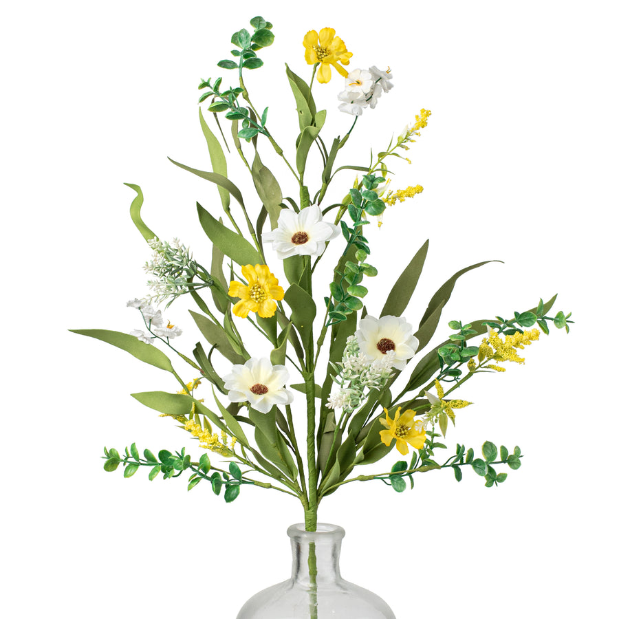 28" Wild Daisy Spray: Ivory & Yellow Item Number: 63892