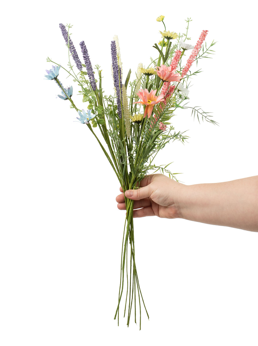 24" Wild Flower Bouquet: Pink, Yellow, Lavender, White detail photo 3