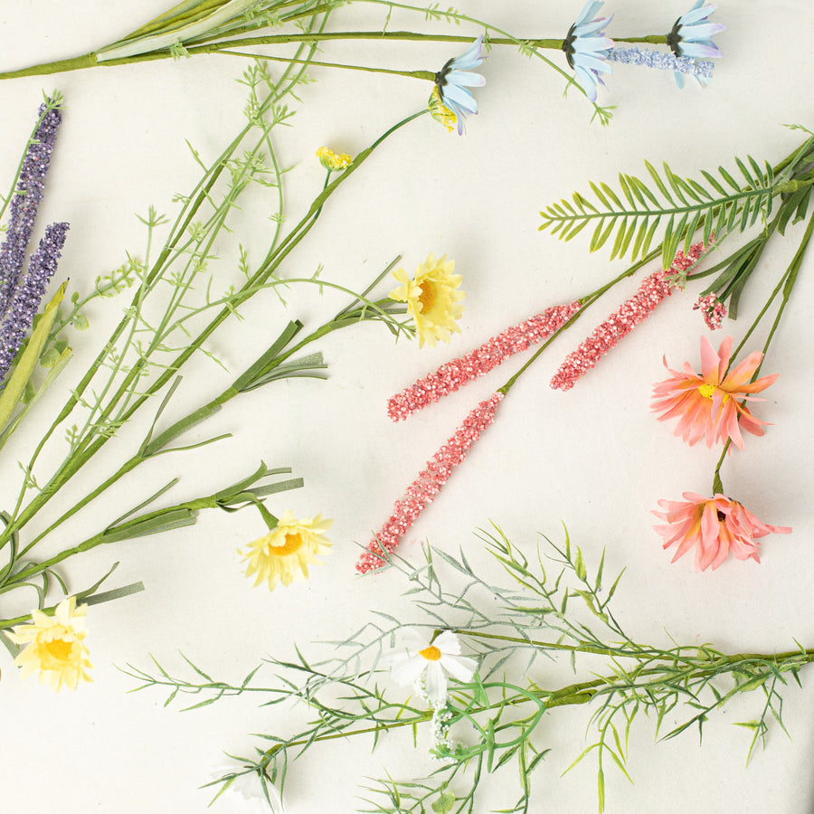 24" Wild Flower Bouquet: Pink, Yellow, Lavender, White detail photo 5