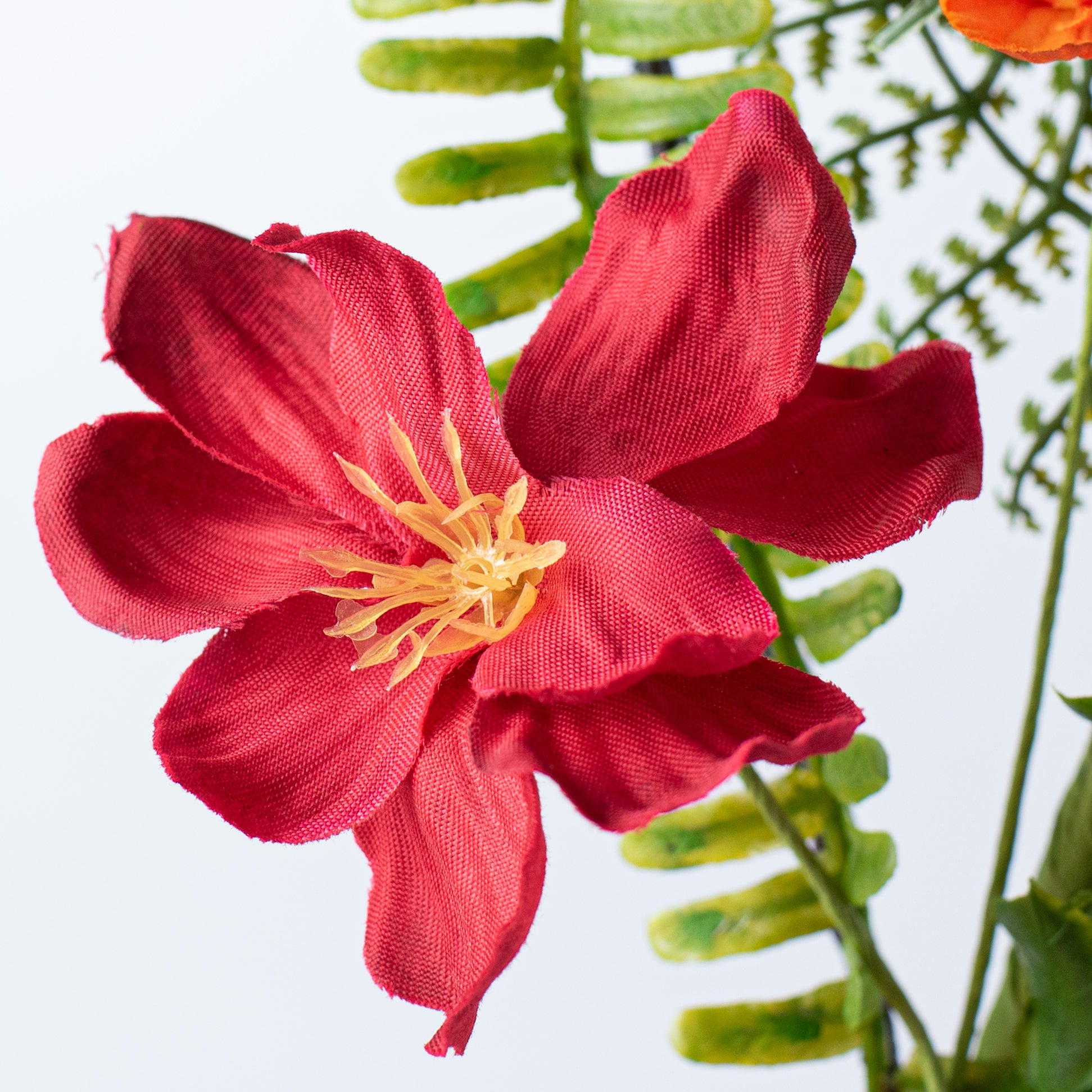 16" Wild Flower Pick: Fuchsia Pink & Orange detail photo 5