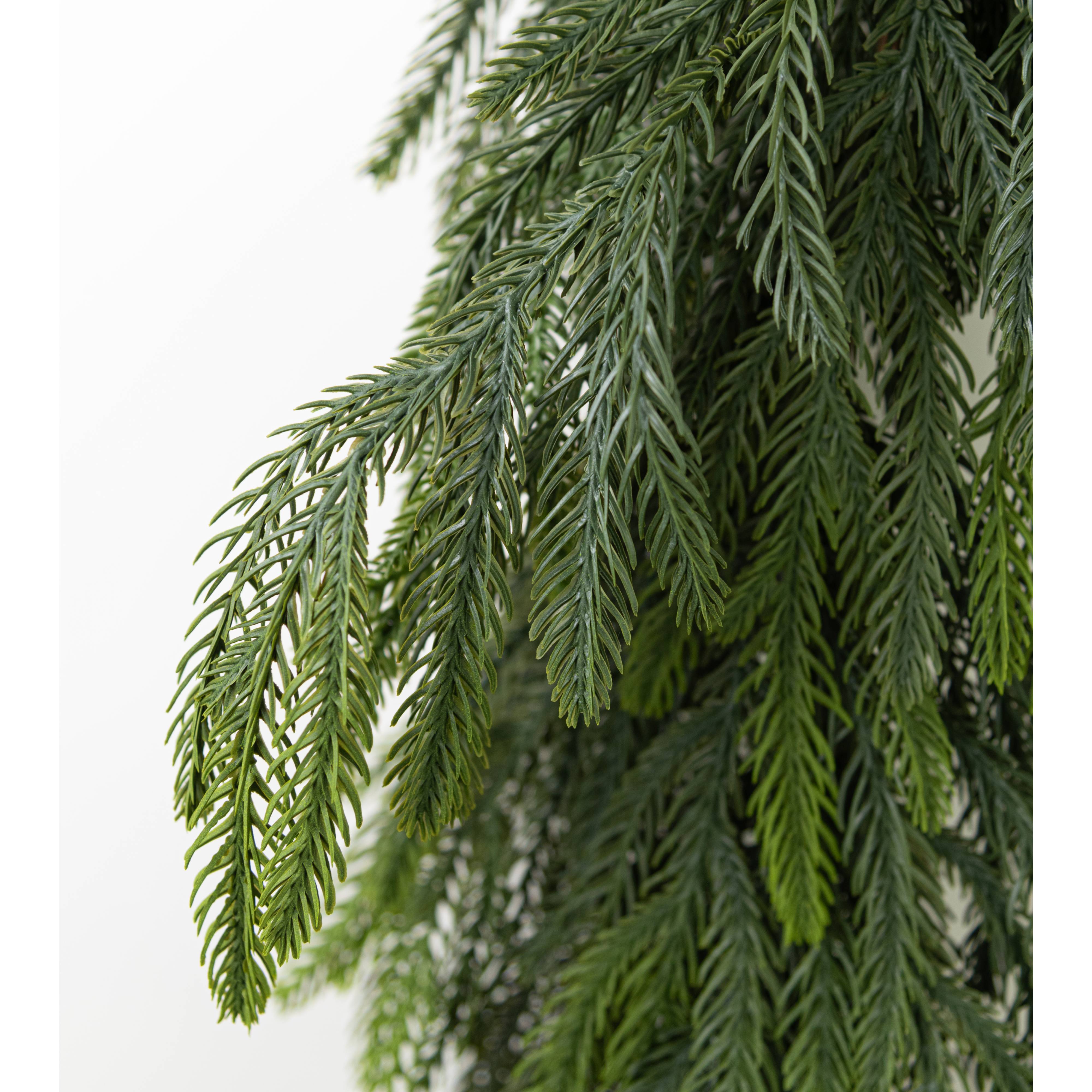 6' Willow Pine Mantel Swag Garland detail photo 3