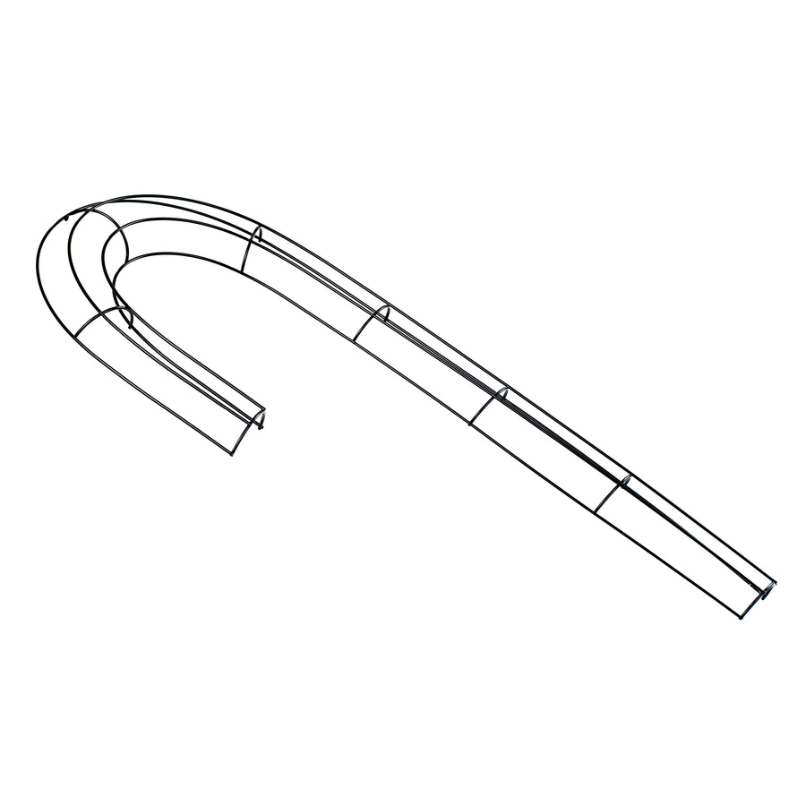 27" Box Wire Candy Cane Form: Black detail photo 3