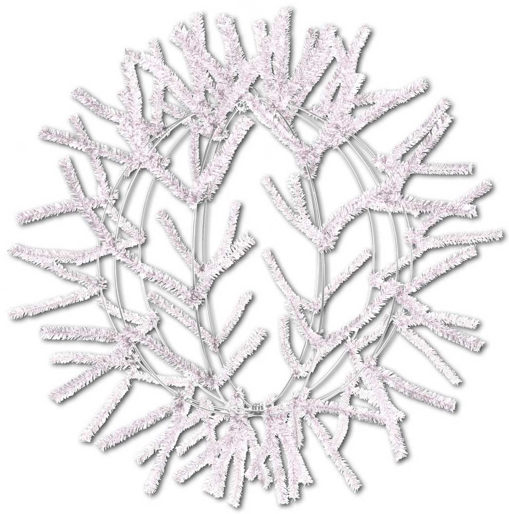 18" Wire KD Work Ball Form: Iridescent White Item Number: XX758350