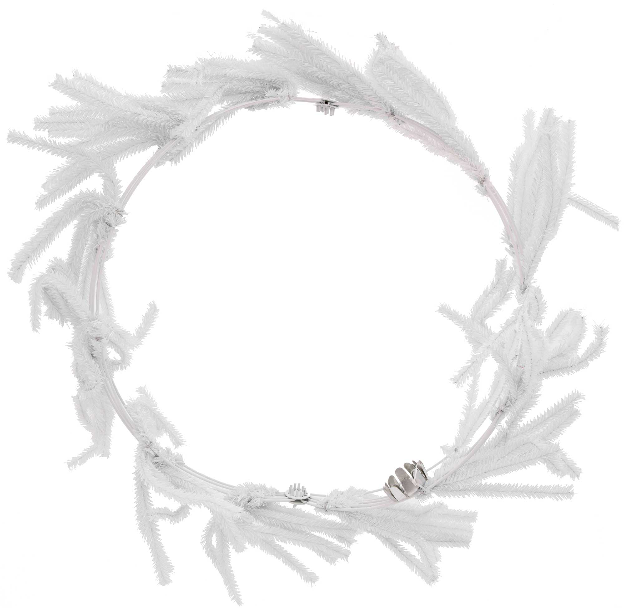 18" Wire KD Work Ball Form: Iridescent White Lifestyle Photo