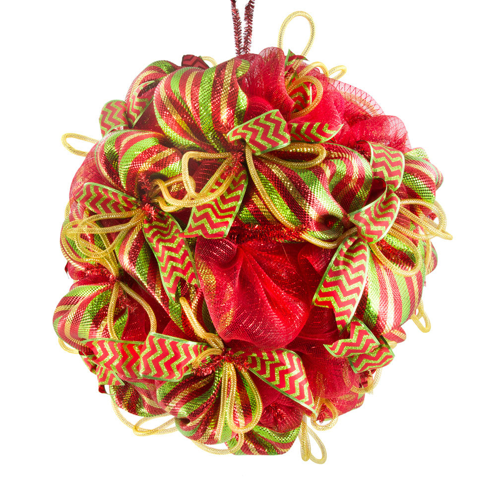 18" Wire KD Work Ball Form: Metallic Red Lifestyle Photo