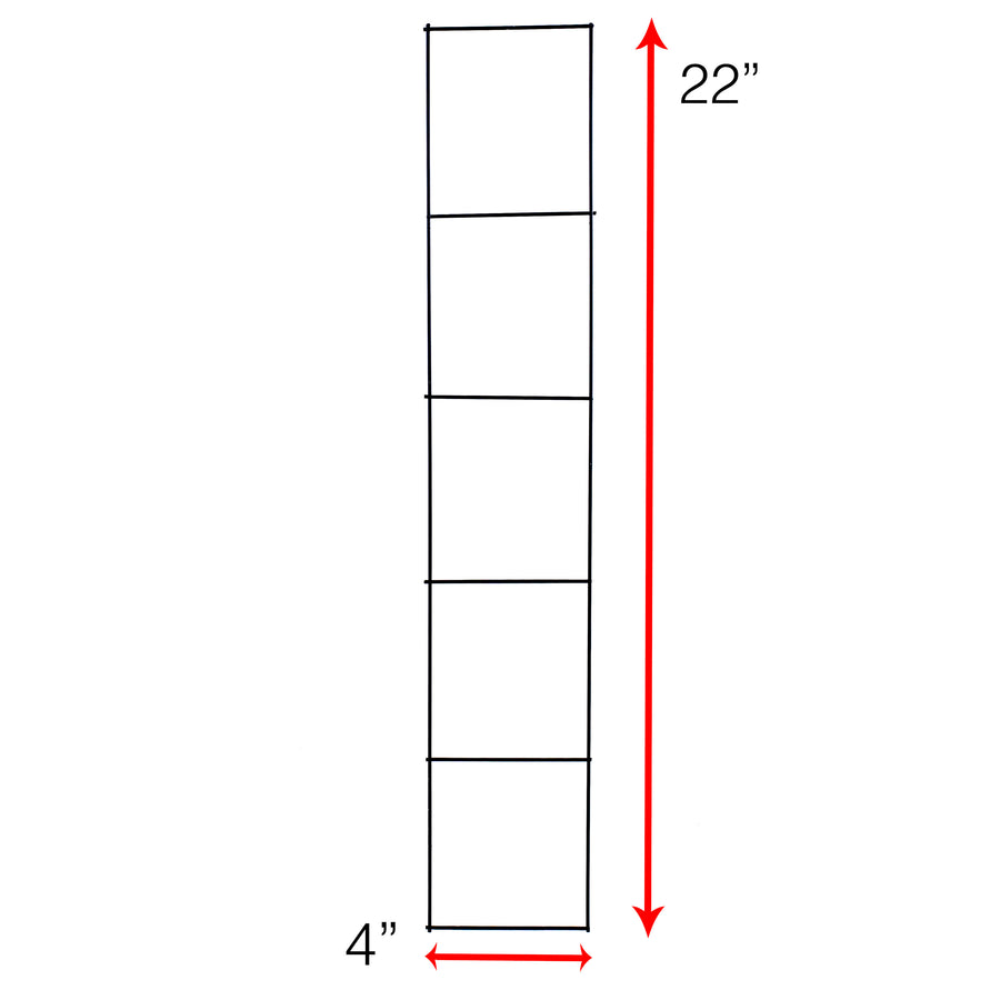 22" Wire Rail Form: Black Lifestyle Photo